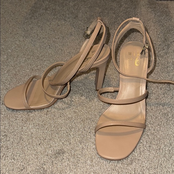 Mix No. 6 Shoes - Tan Strappy Heels